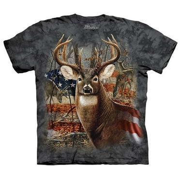 Elk Wildlife Brown Tie Dye Tshirt Adult L Adult M Elk Wildlife Brown Tie Dye Tshirt Adult L Adult M
